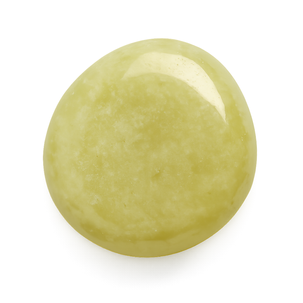 Pierre roulée en jade citron