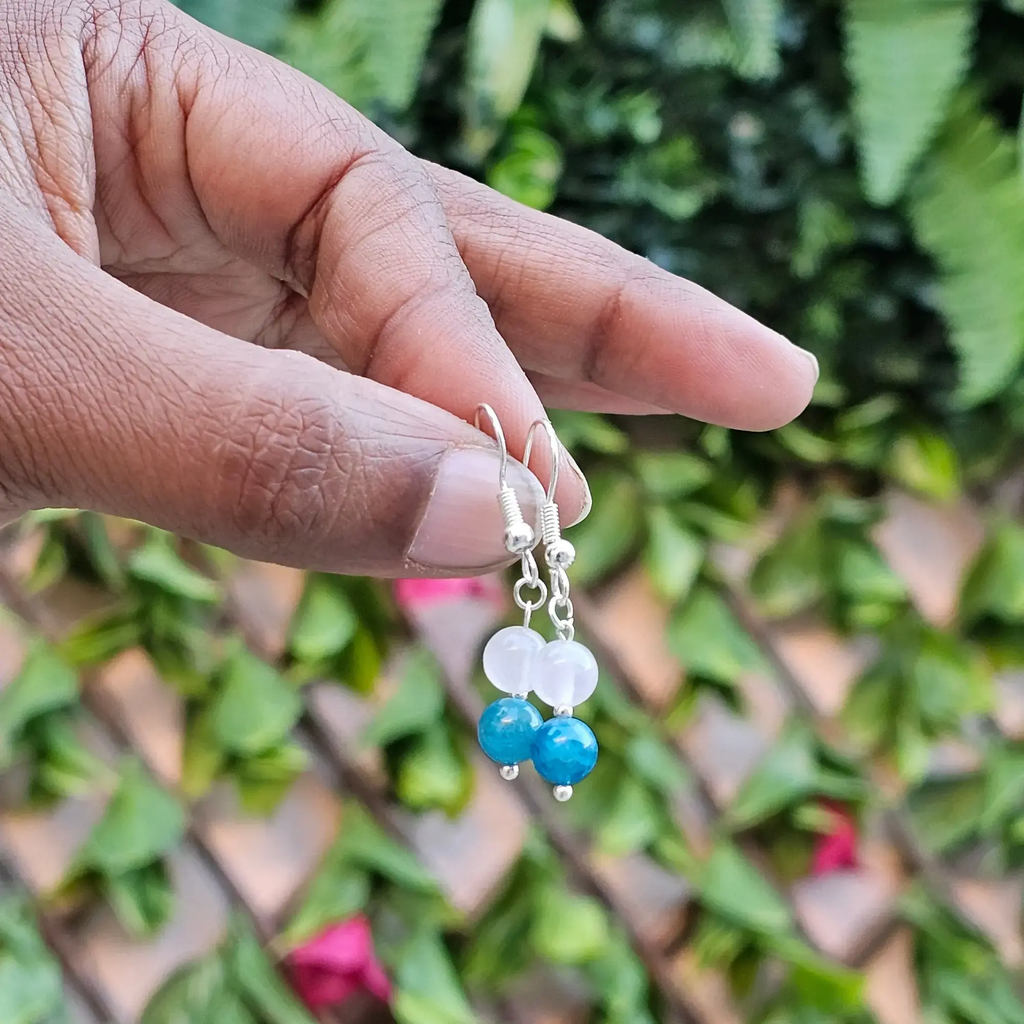 Boucles d'oreilles Murmure d'azur - Communication & Douceur Alunea