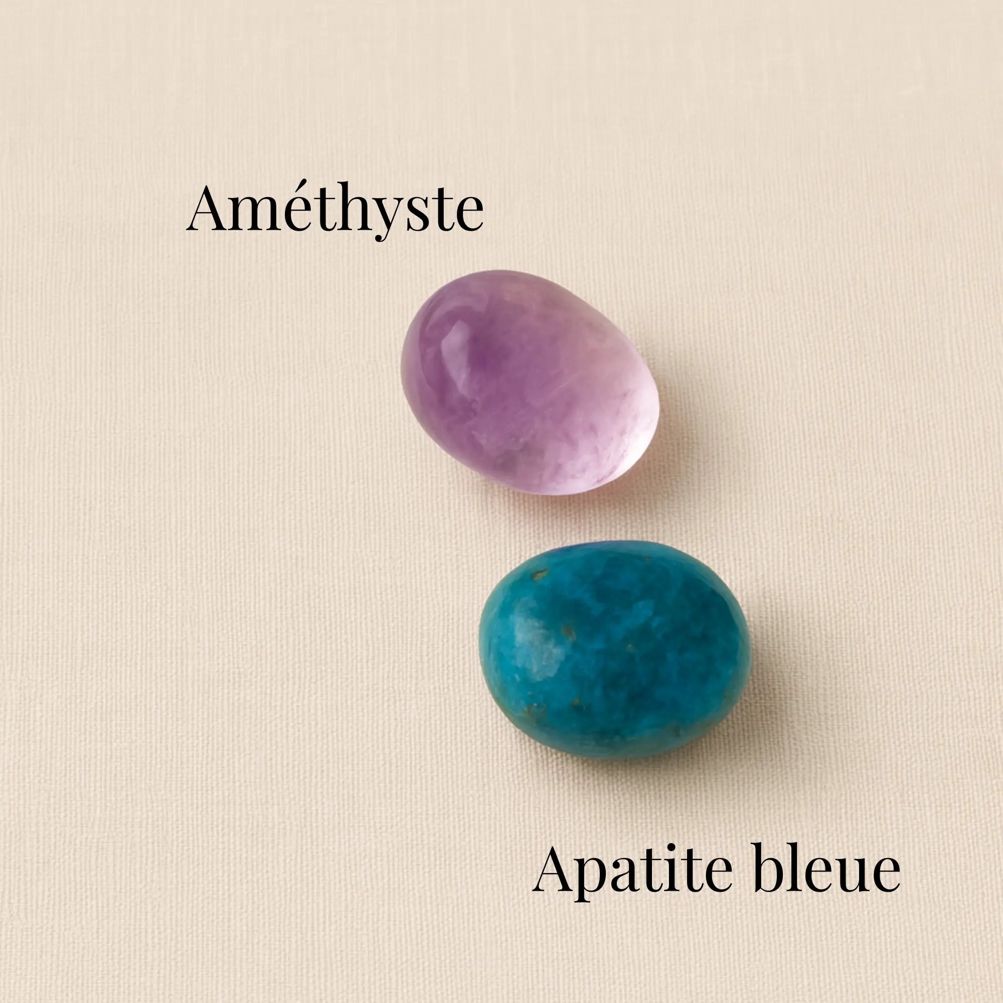 image des pierres roulées du bracelet murmure céleste