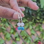 Boucles d'oreilles Murmure d'azur - Communication & Douceur